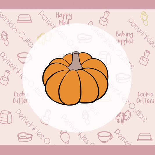 Farm Pumpkin Cookie Cutter - Periwinkles Cutters