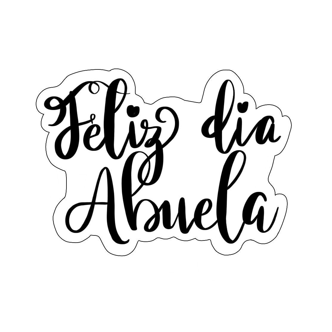 Feliz Dia Abuela Plaque Cookie Cutter - Periwinkles Cutters