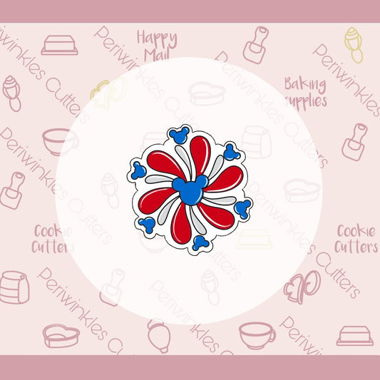 Fireworks at the Park Cookie Cutter - Periwinkles Cutters