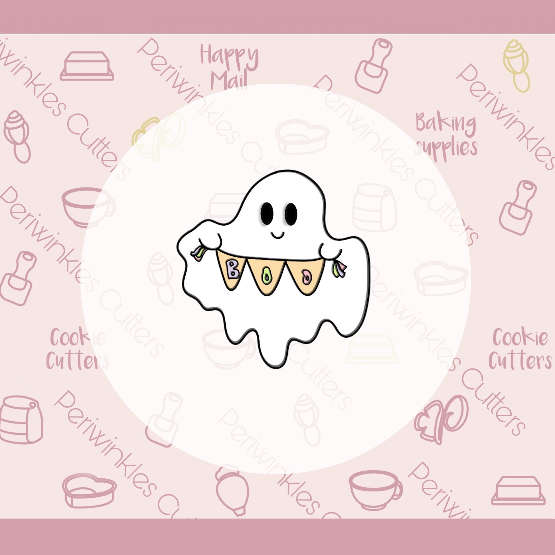 Floating Ghost Cookie Cutter - Periwinkles Cutters