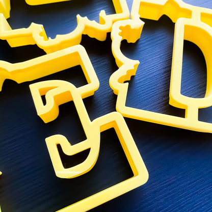Floral Alphabet Cookie Cutter - Individual Letters - Periwinkles Cutters