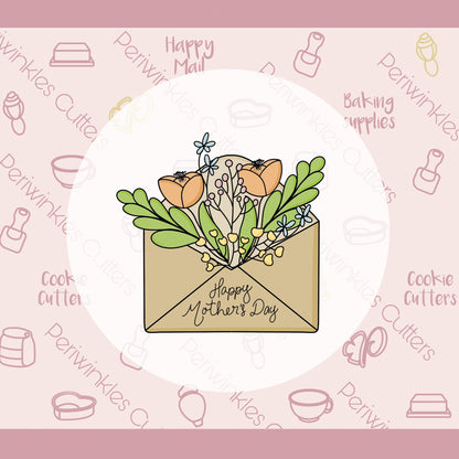 Floral Letter Cookie Cutter - Periwinkles Cutters