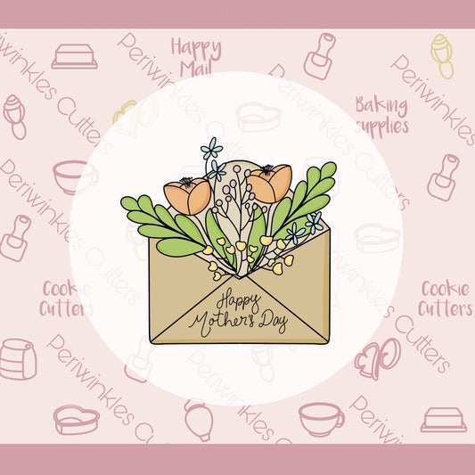 Floral Letter Cookie Cutter - Periwinkles Cutters