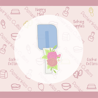 Floral Spatula Cookie Cutter - Periwinkles Cutters
