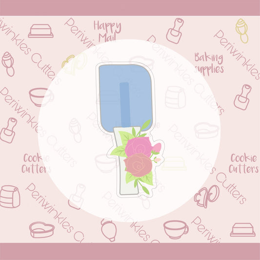 Floral Spatula Cookie Cutter - Periwinkles Cutters