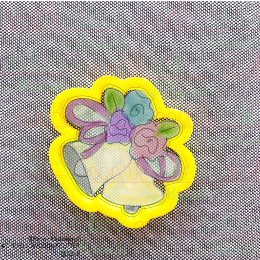 Floral Wedding Bells Cookie Cutter - Periwinkles Cutters