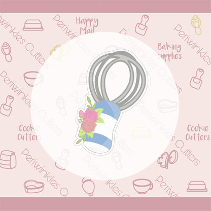 Floral Whisk Cookie Cutter - Periwinkles Cutters