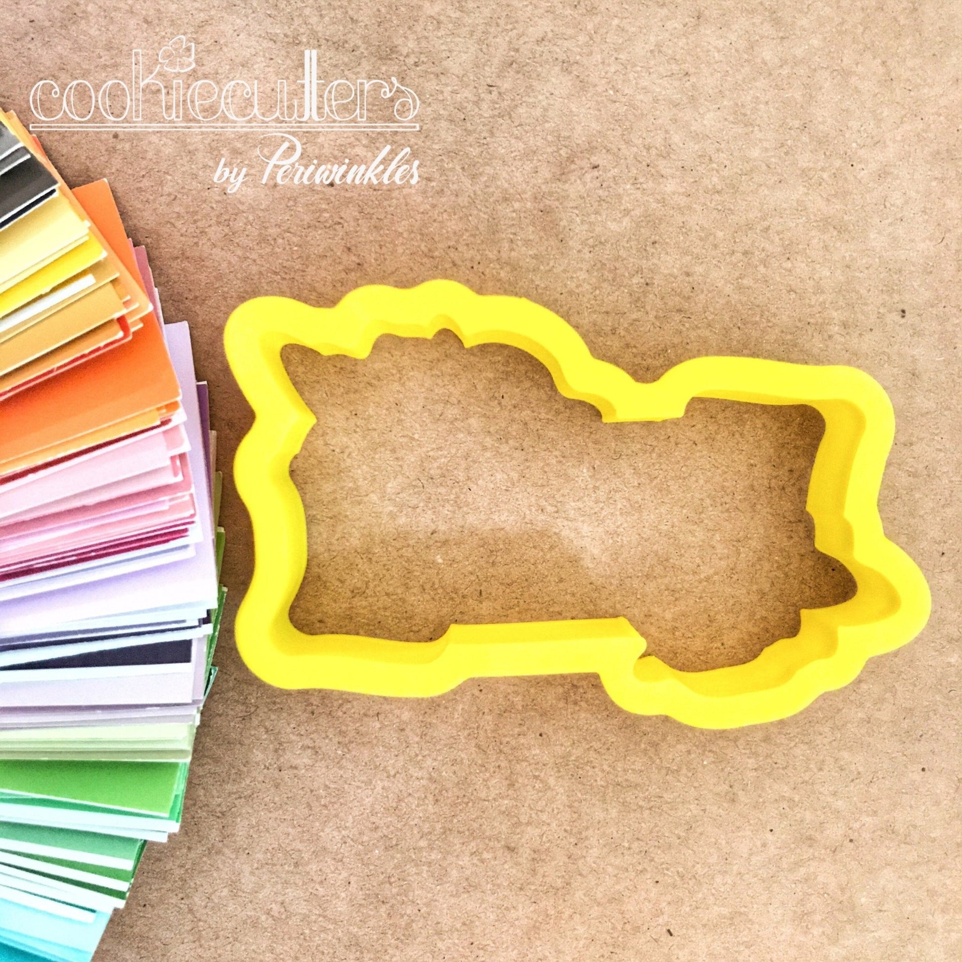 Flowers Banner Cookie Cutter - Periwinkles Cutters