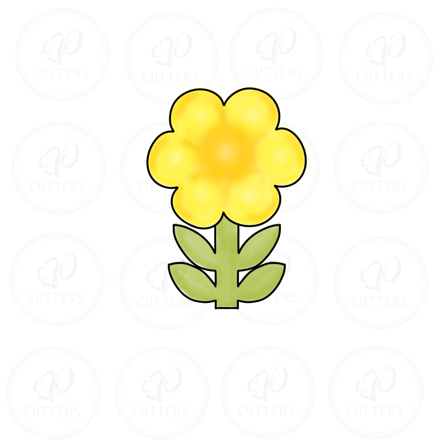 Flowers Cookie Cutter Set - Tulip Rose - Wild - Round - Daisy - Cookie Cutter - Periwinkles Cutters