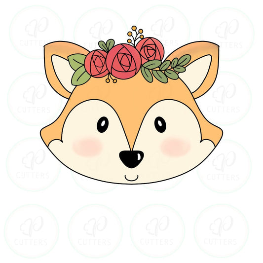 Foxy Floral Cookie Cutter - Periwinkles Cutters
