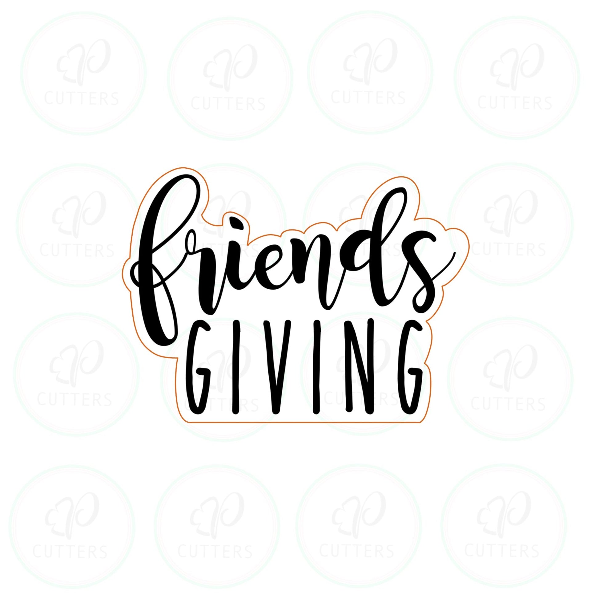 Friends GIVING Cookie Cutter - Periwinkles Cutters