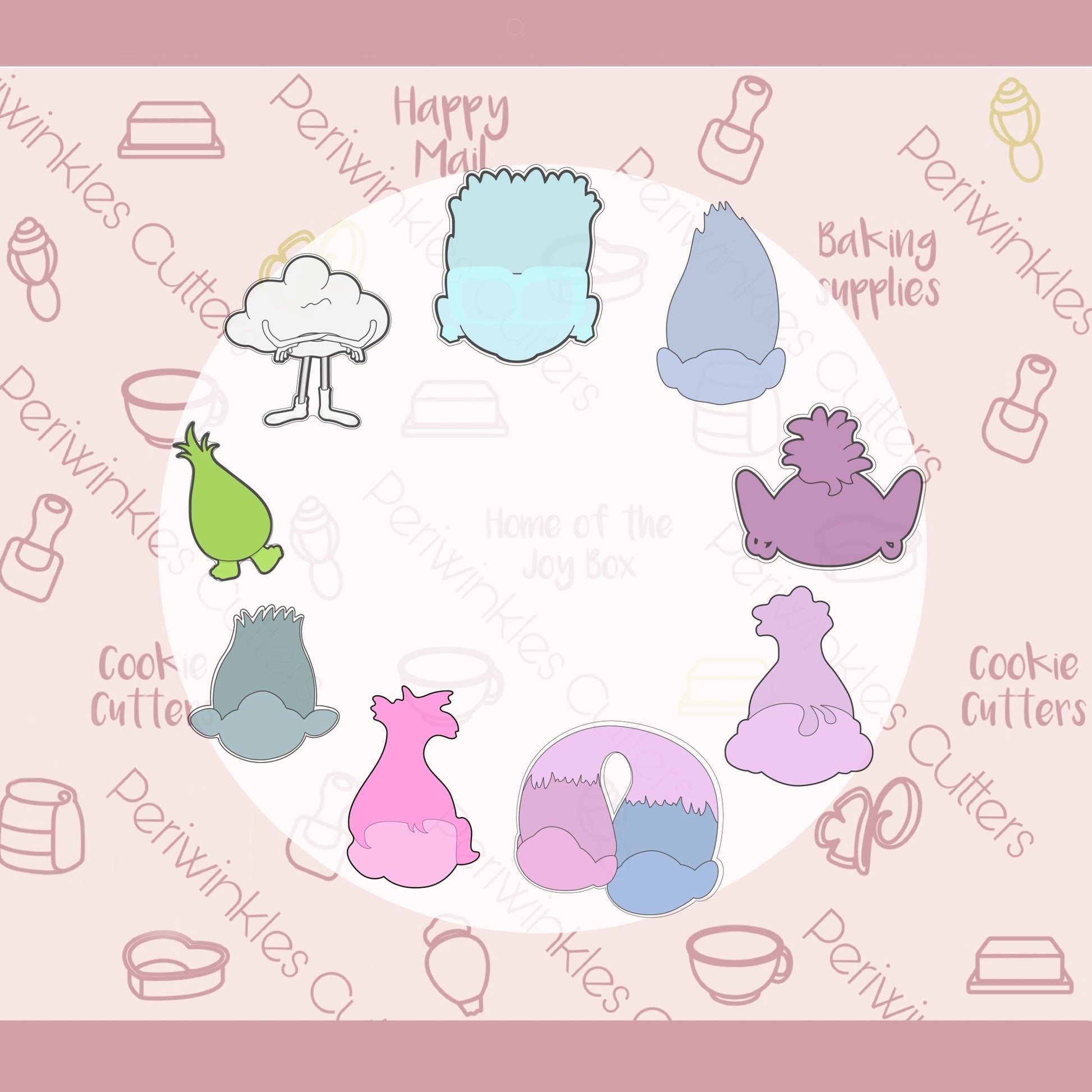 Fun Hair Cookie Cutter - Periwinkles Cutters