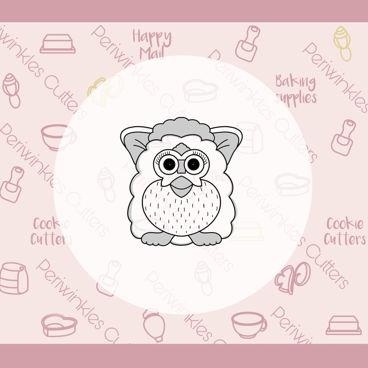 Furby Cookie Cutter - Periwinkles Cutters