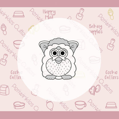 Furby Cookie Cutter - Periwinkles Cutters