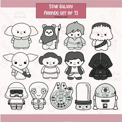 Galaxy Wars Droid Cookie Cutter - Periwinkles Cutters