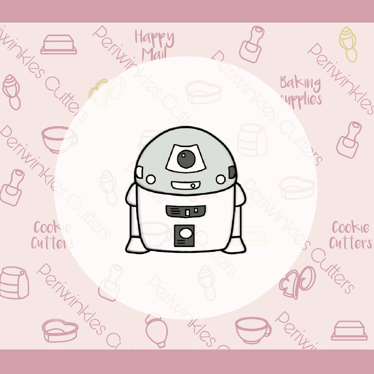 Galaxy Wars Droid Cookie Cutter - Periwinkles Cutters