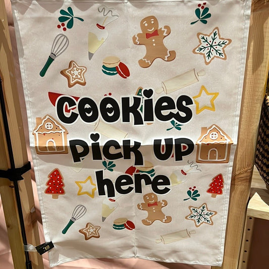 Garden Flag Cookies Pick Up Here - Periwinkles Cutters Cookie Cutter