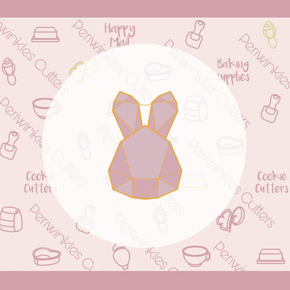 Gem Bunny Cookie Cutter - Periwinkles Cutters