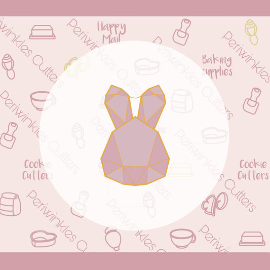 Gem Bunny Cookie Cutter - Periwinkles Cutters