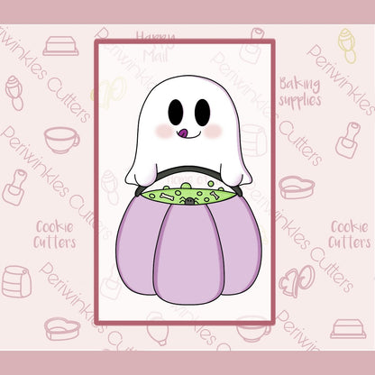 Ghost Pumpkin Set of 2 Cookie Cutter - Periwinkles Cutters