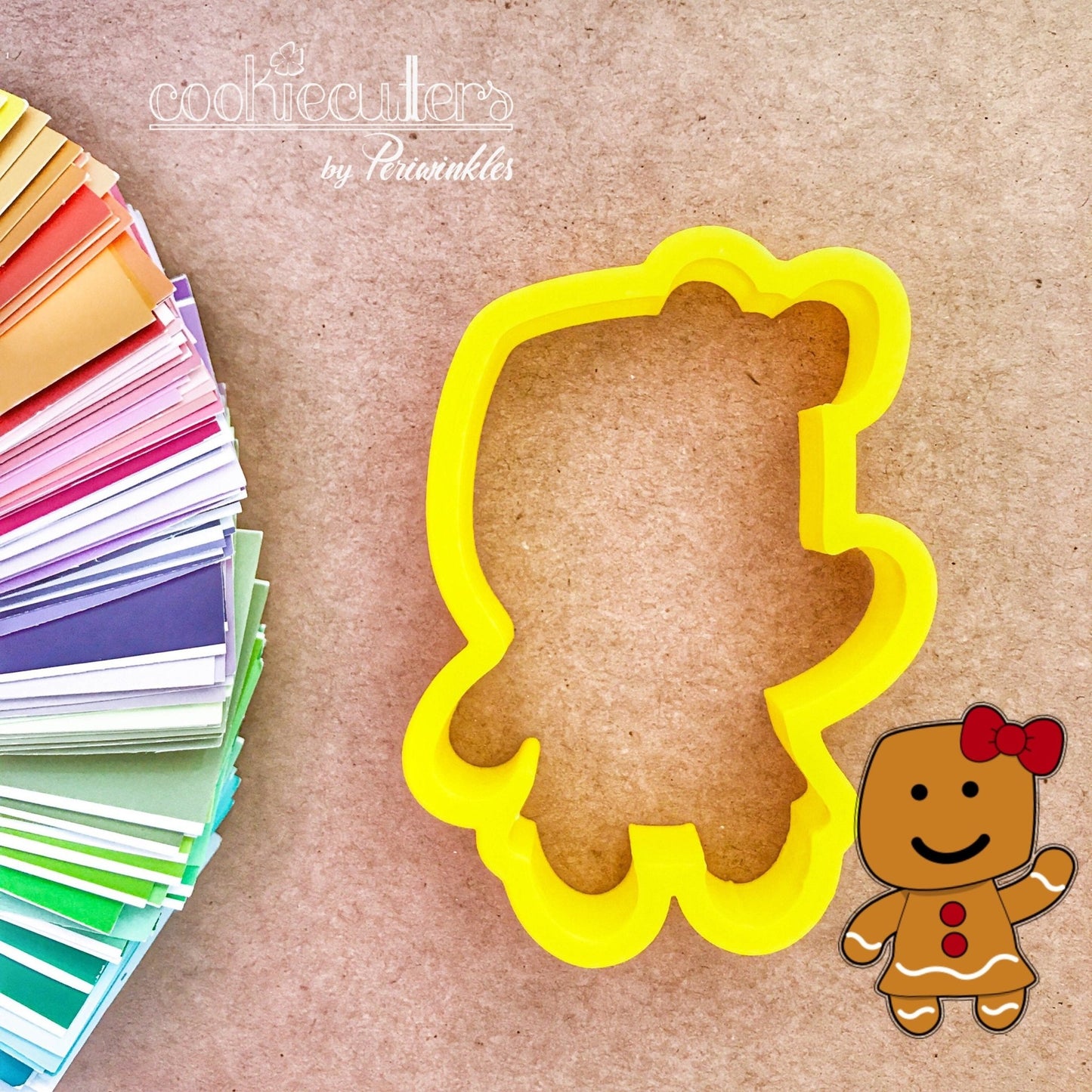Gingerbread Girl and Boy Cookie Cutter - Periwinkles Cutters