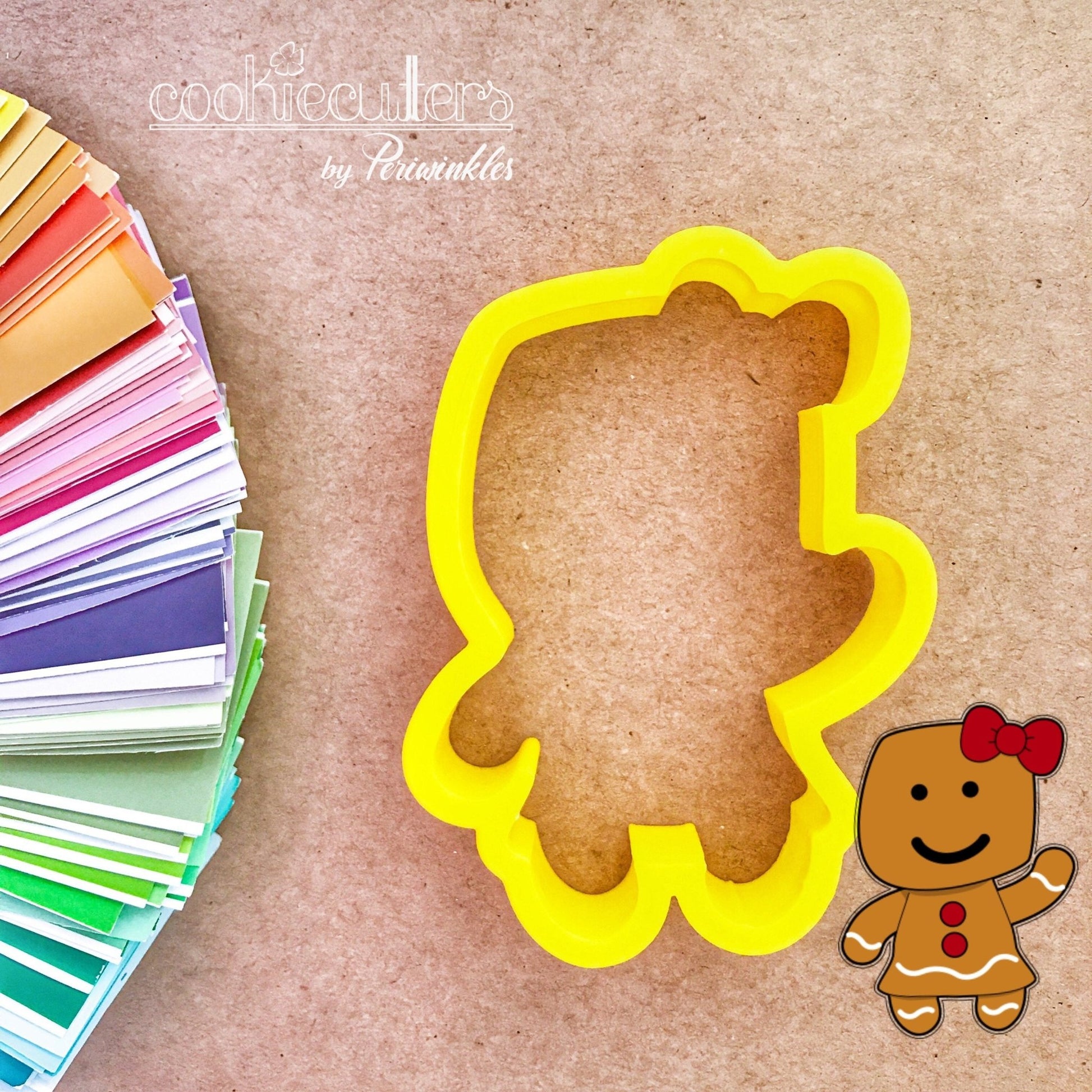 Gingerbread Girl and Boy Cookie Cutter - Periwinkles Cutters