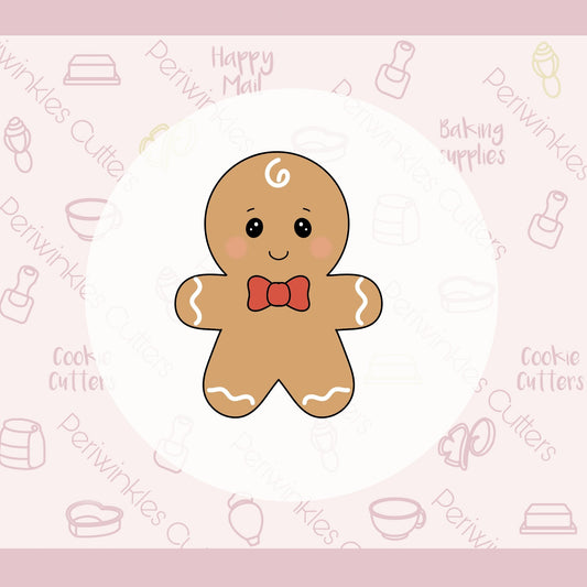 Gingerbread Man Cookie Cutter - Periwinkles Cutters