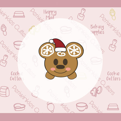 Gingerbread Mouse Set of 2 Cookie Cutter - Periwinkles Cutters