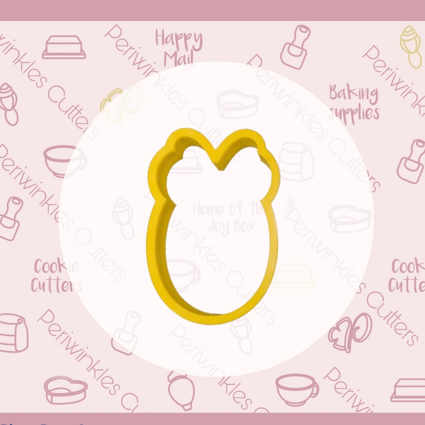 Girly Mouse Ears Egg Cookie Cutter - Periwinkles Cutters
