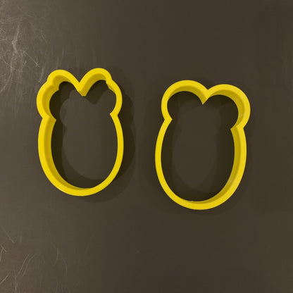 Girly Mouse Ears Egg Cookie Cutter - Periwinkles Cutters