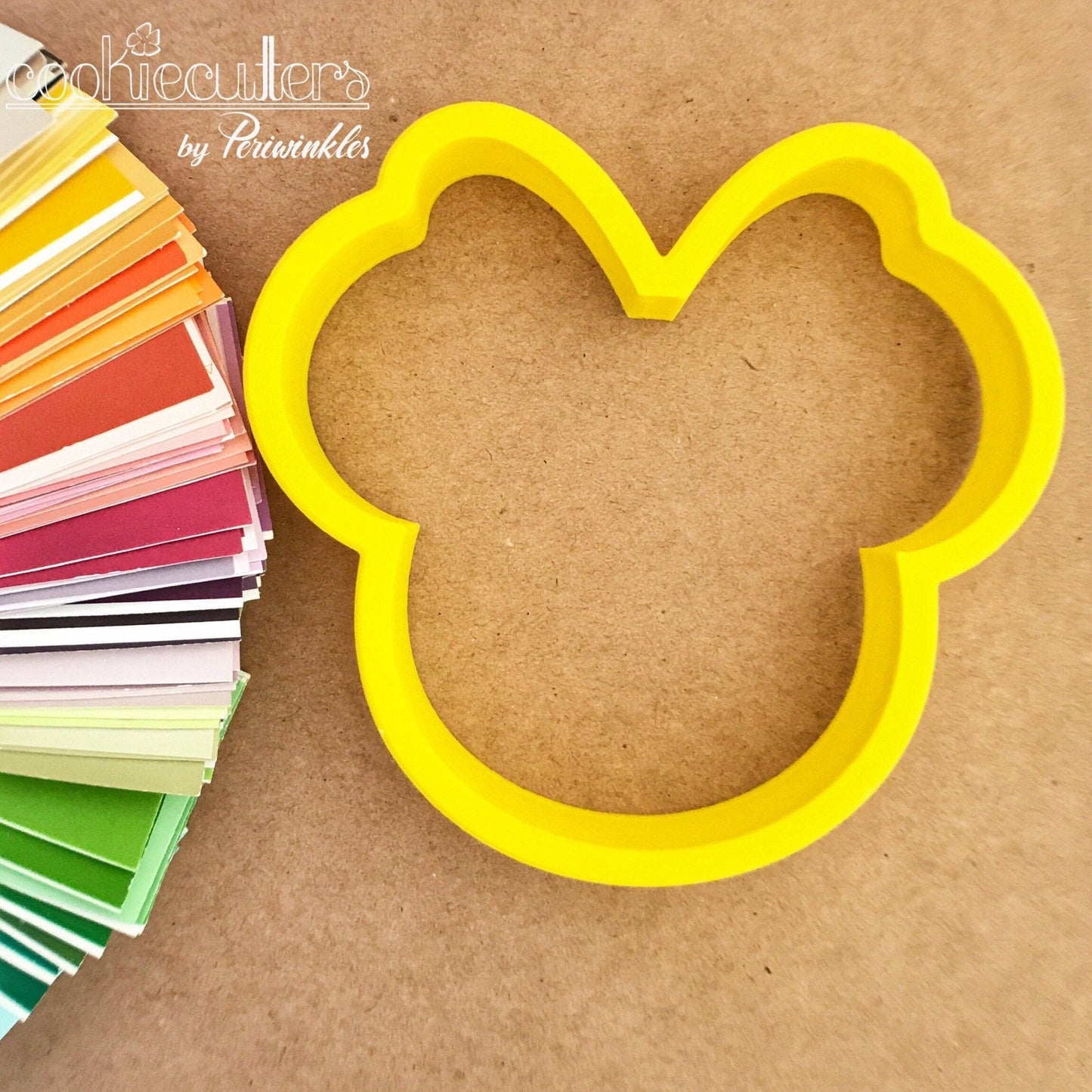 Girly Mouse Head Cookie Cutter - Periwinkles Cutters