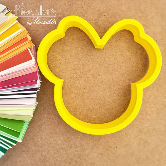 Girly Mouse Head Cookie Cutter - Periwinkles Cutters