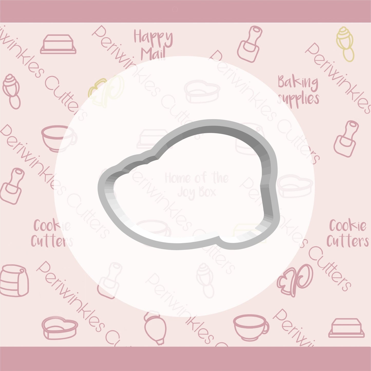 Girly Mouse Shoe Cookie Cutter - Periwinkles Cutters