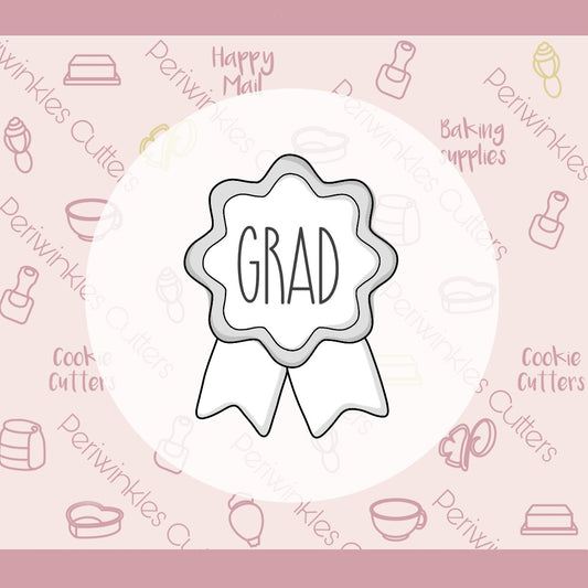 GRAD Pin Cookie Cutter - Periwinkles Cutters