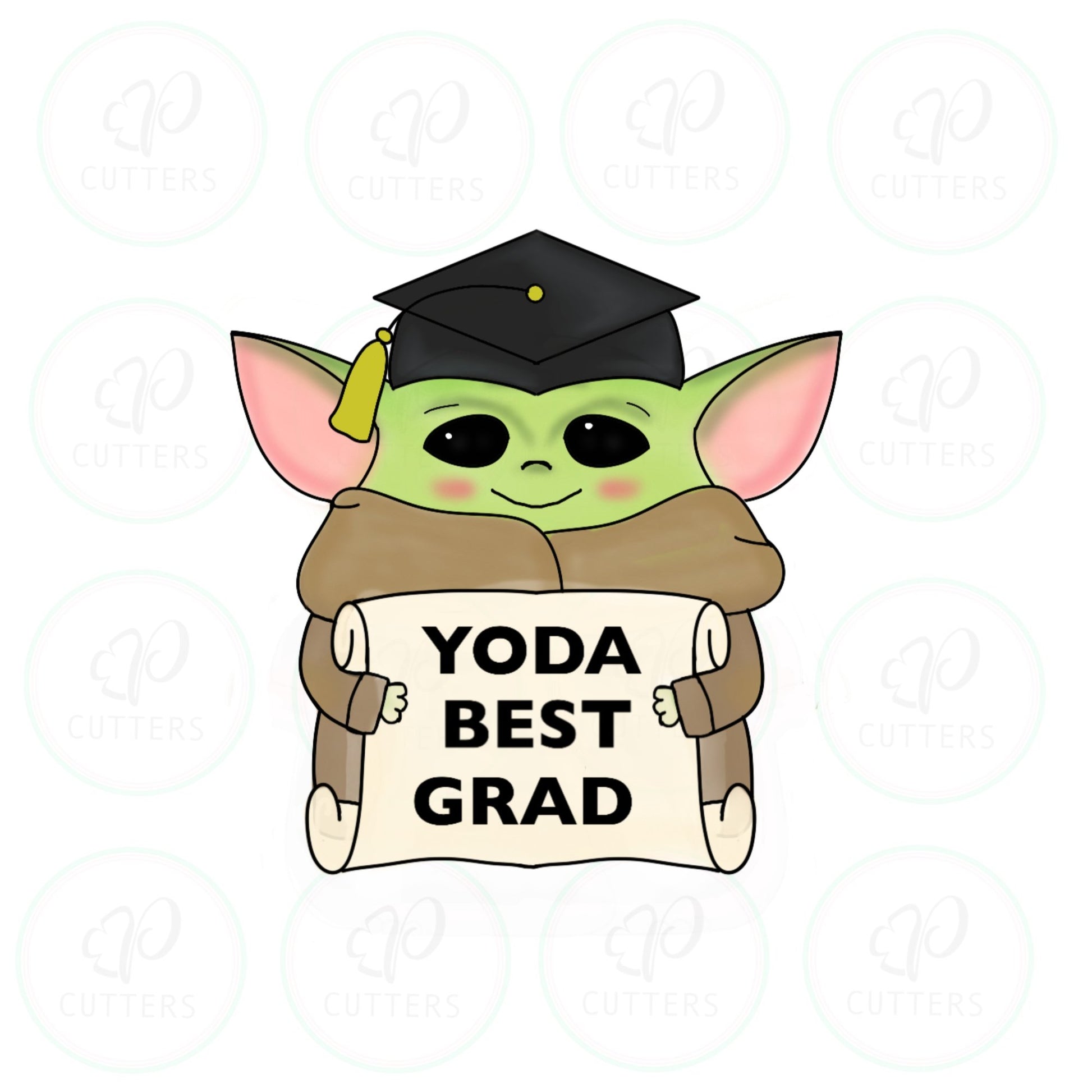 Graduate Alien Diploma Cookie Cutter - Periwinkles Cutters