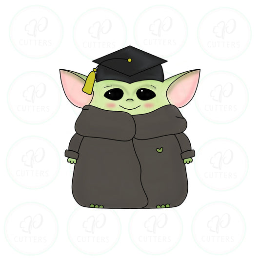 Graduate Child Alien Cookie Cutter - Periwinkles Cutters