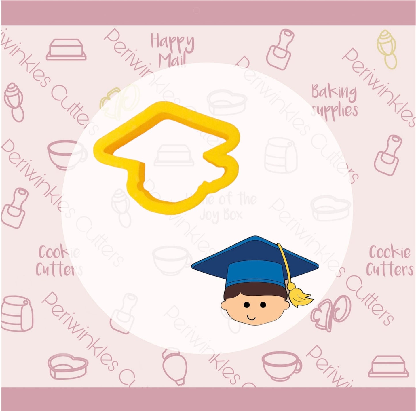 Graduate Kid Cookie Cutter - Periwinkles Cutters