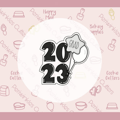 Graduation 2023 Greeting Card Cookie Cutters - Periwinkles Cutters