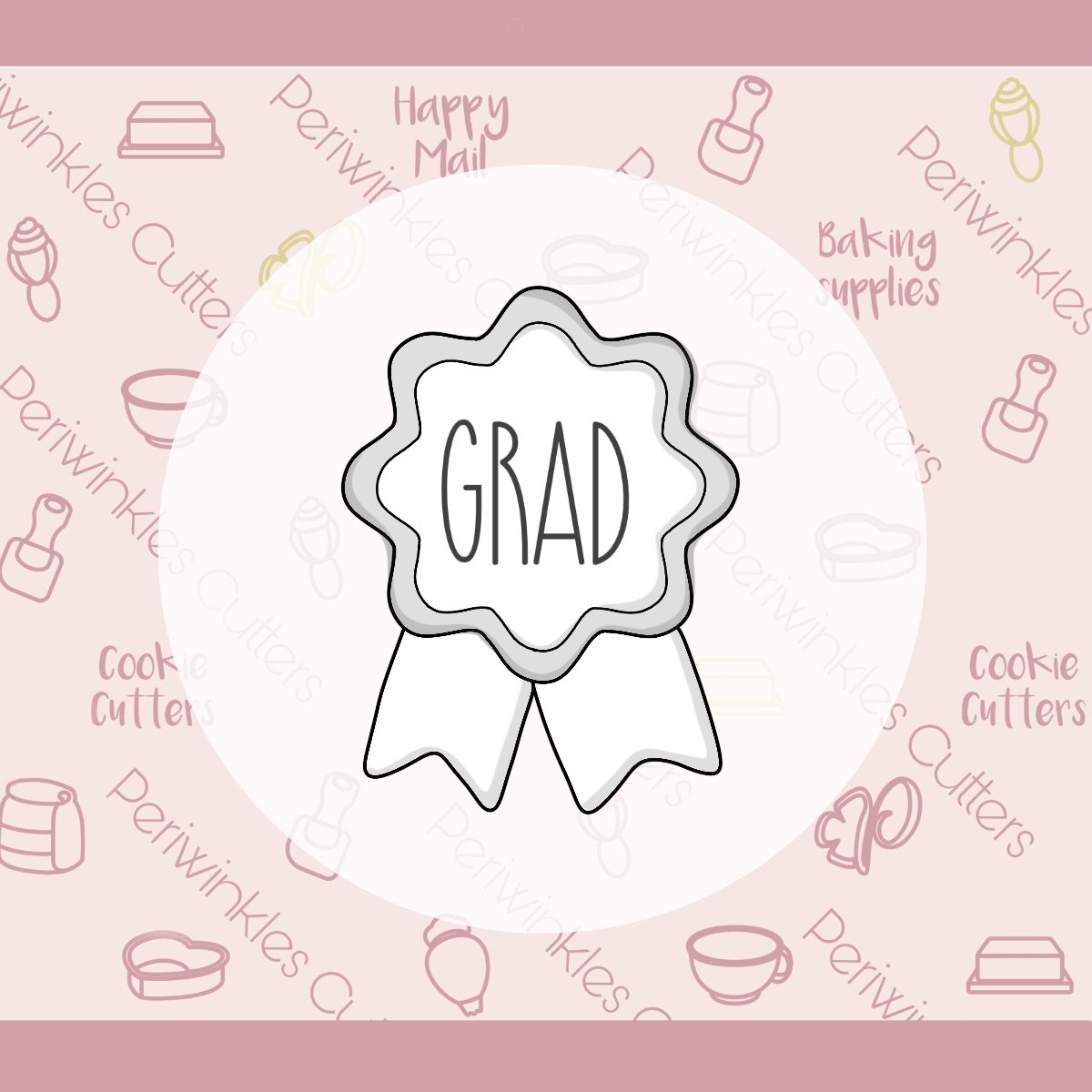 Graduation 2023 Greeting Card Cookie Cutters - Periwinkles Cutters