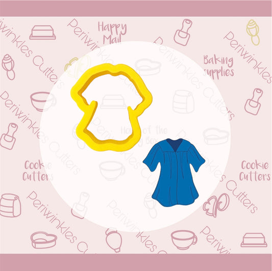 Graduation Gown Cookie Cutter - Periwinkles Cutters