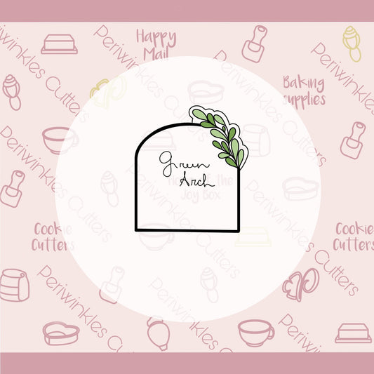 Greenery Arch - Alabaster Cookie Cutter - Periwinkles Cutters