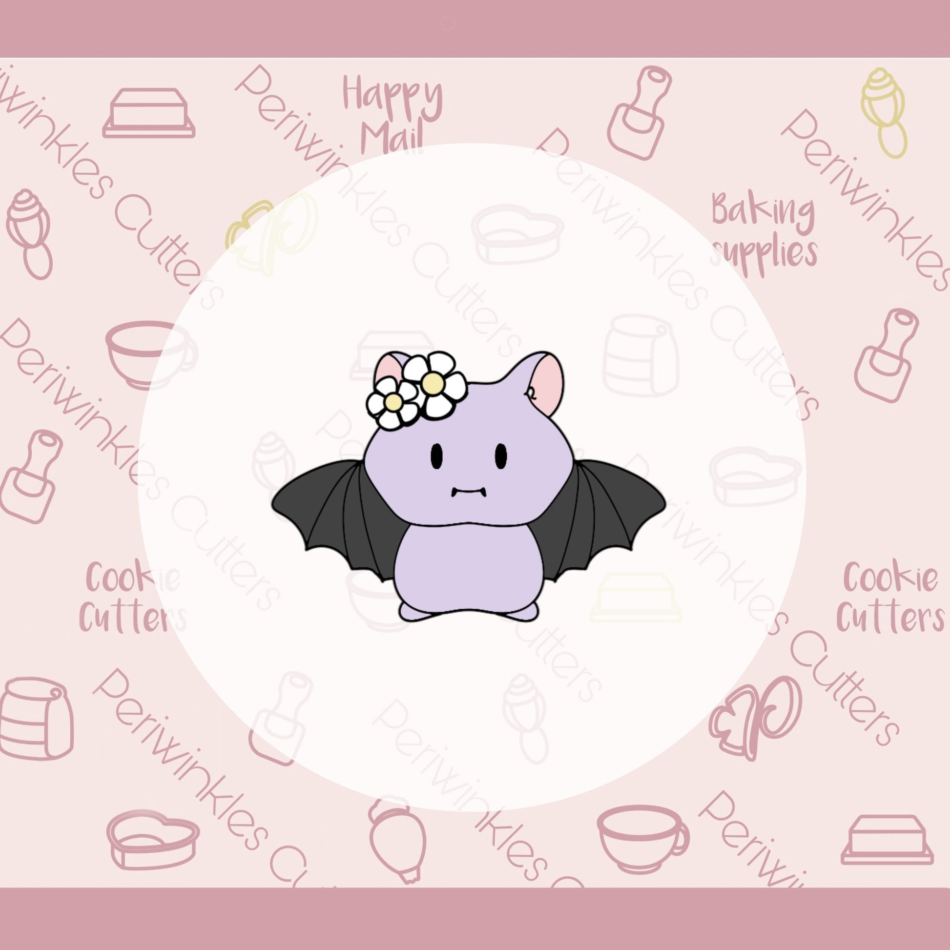 Groovy Bat Cookie Cutter - Periwinkles Cutters