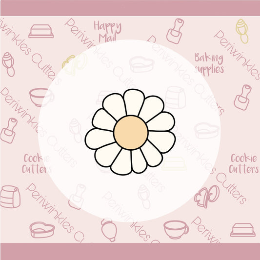 Groovy Daisy Cookie Cutter - Periwinkles Cutters