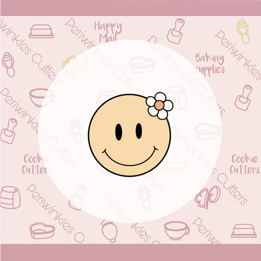 Groovy Happy Face Cookie Cutter - Periwinkles Cutters