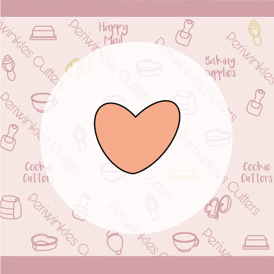 Groovy Heart Cookie Cutter - Periwinkles Cutters