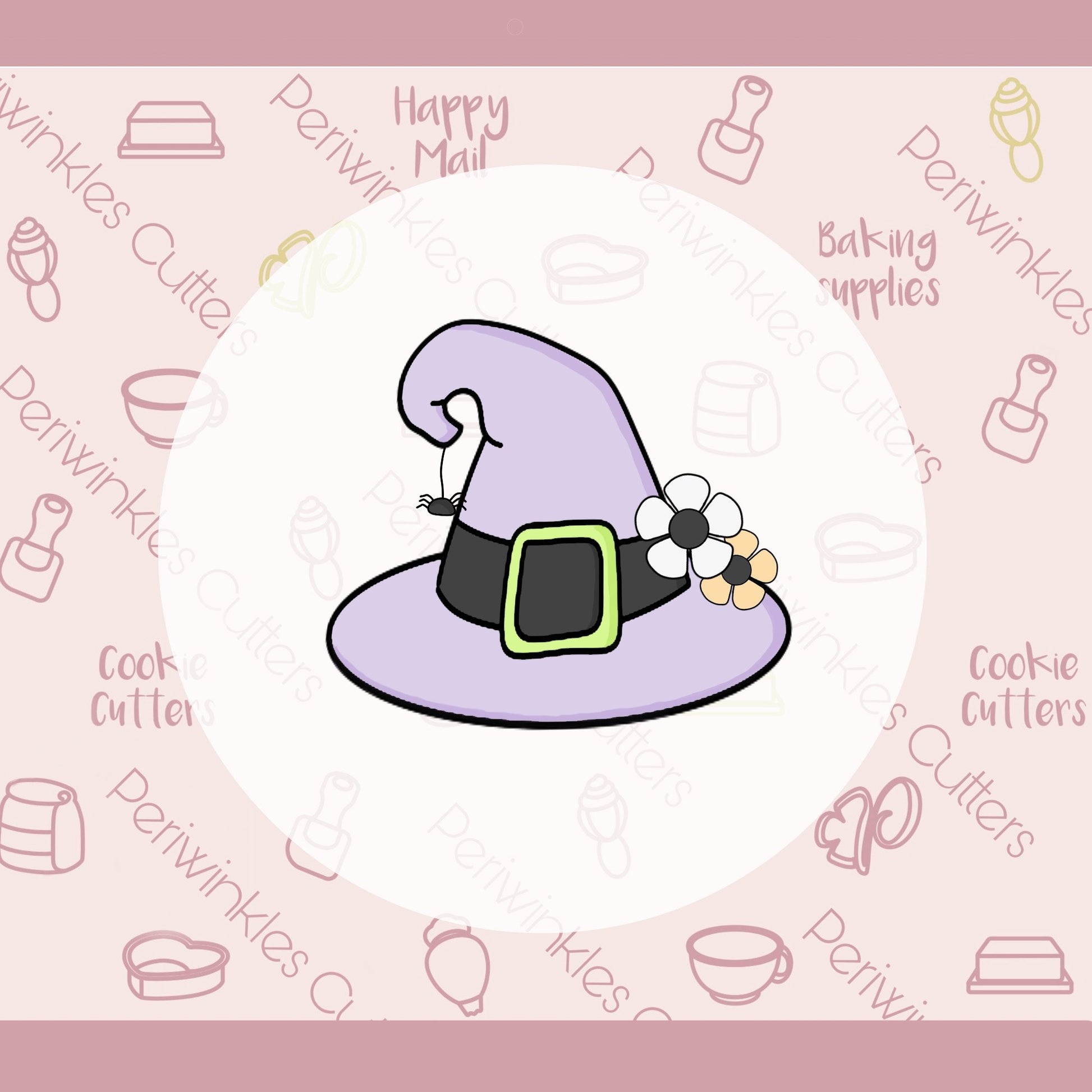 Groovy Witch Hat Cookie Cutter - Periwinkles Cutters