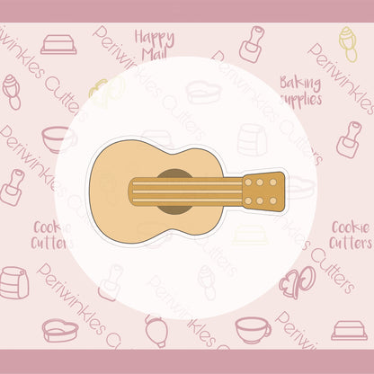 Guitar Cookie Cutter - Periwinkles Cutters