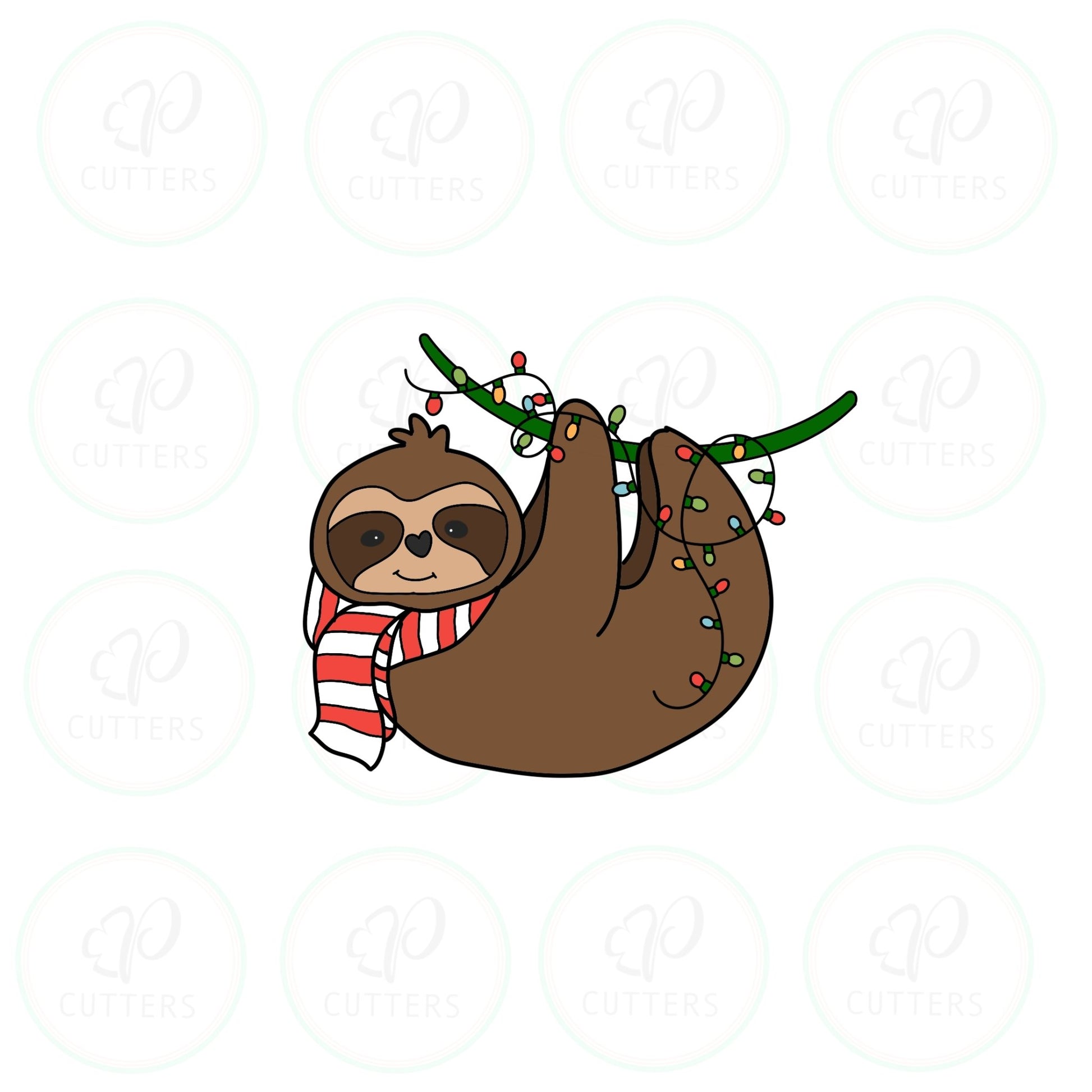 Hanging Sloth Cookie Cutter - Periwinkles Cutters