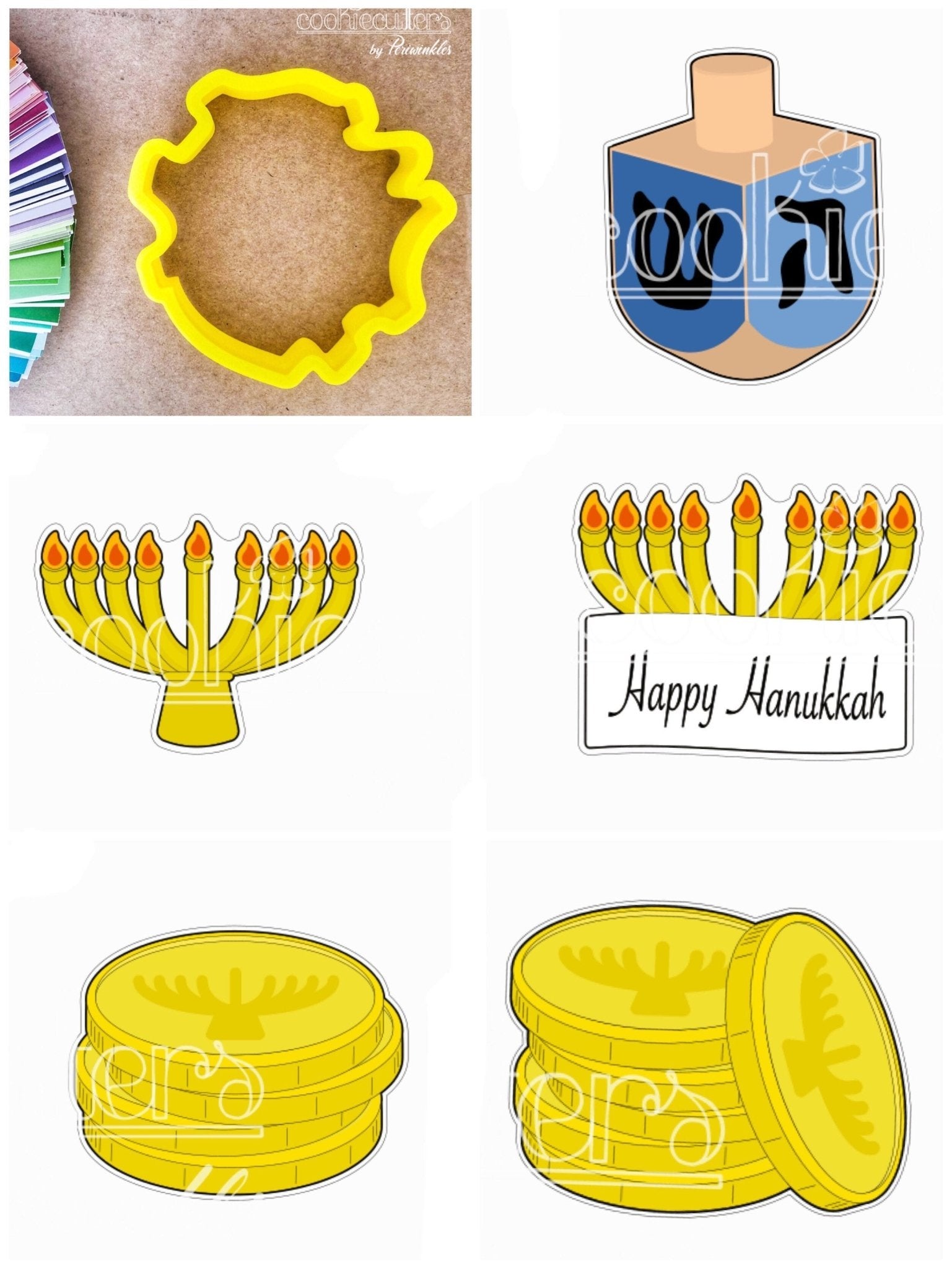 Hanukkah Cookie Cutter - Periwinkles Cutters