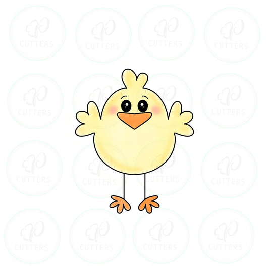 Happy Chick Cookie Cutter - Easter Joy Box 2020 - Periwinkles Cutters